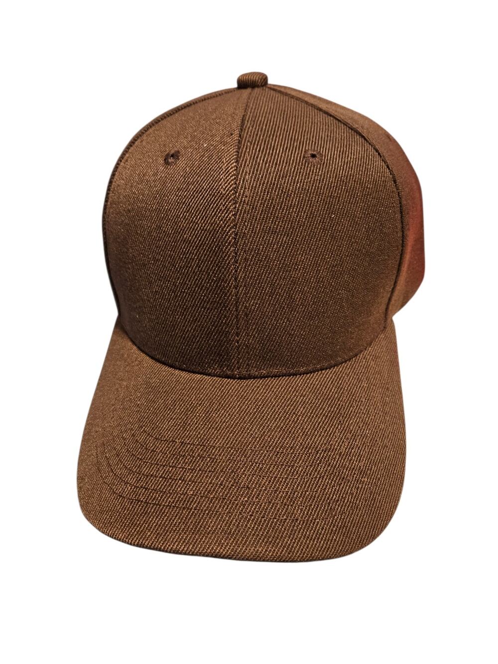 NWOT Snapback Hat, Plain, Brown Color, Excellent Condition.